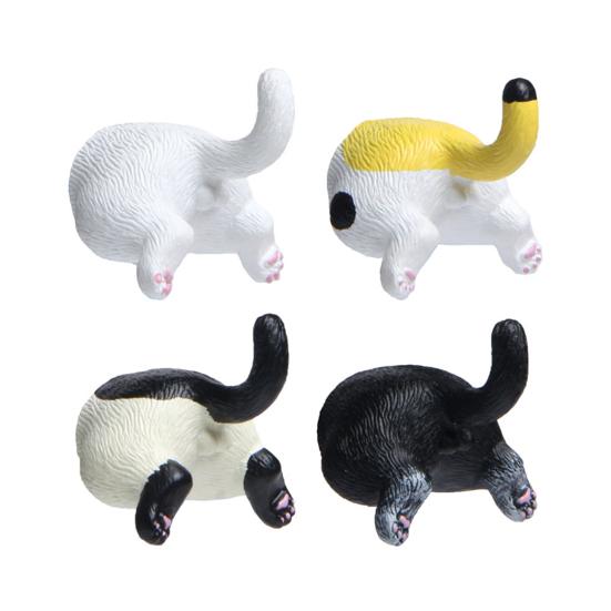 Kitten Ass Fridge Magnets 3D Cat Butt Refrigerator Magnet, Whiteboard Cabinet Lover Home Kitchen Office Decoration Gift for Lovers Locker