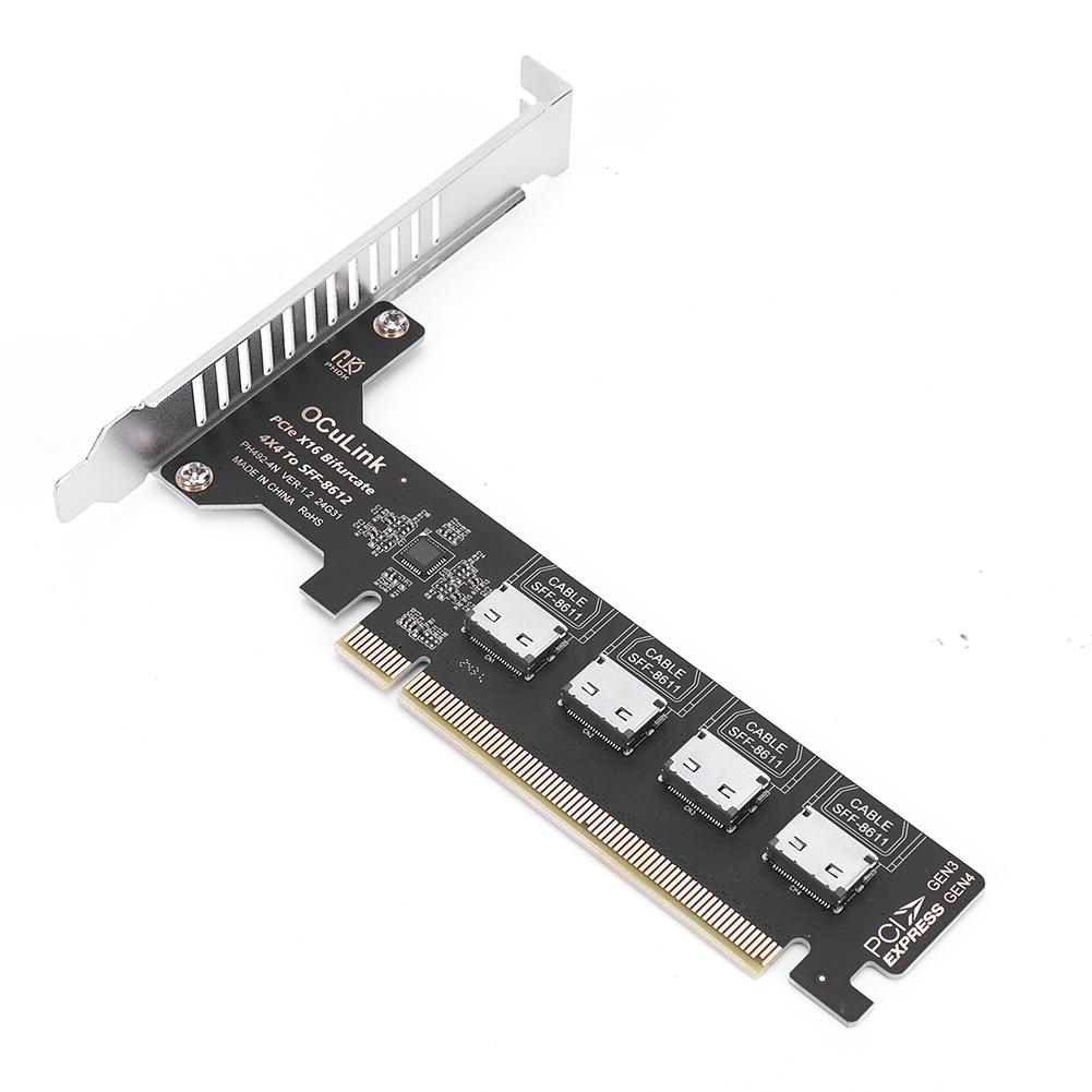 PCI-Express Bifurcation к SFF-8612 1/4X SFF-8612 SFF-8611 Внутренний адаптер для U.2 SSD EGPU Док-станция для внешней видеокарты