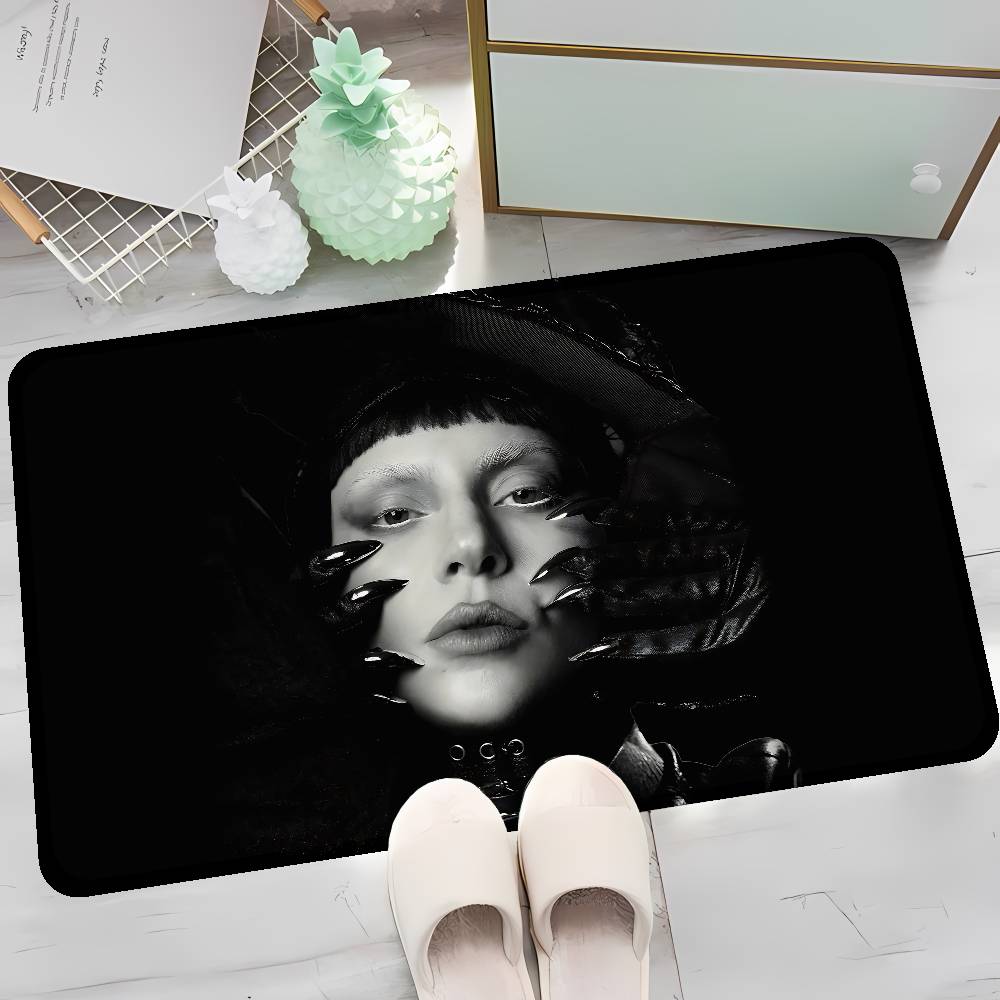 Singer L-Lady G-Gaga Kitchen Mat Cheaper Anti-slip Modern Living Room Balcony Printed Modern Home Decor