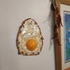 1/2/3/4Pcs Fried Egg Wall Decoration Fried Egg Hanging On a Nail Wall Art Home