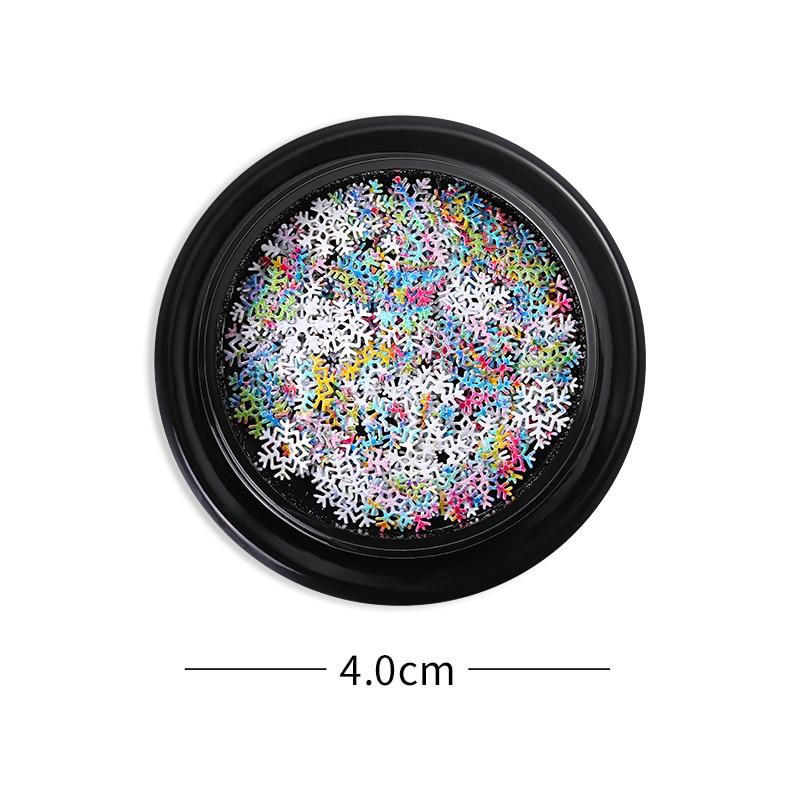 Украшения для ногтей Рождественская нашивка Снежинка Серия блесток для ногтей Наклейка на ногти