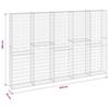 Gabion Wall with Cover Galvanized Steel 300 x 30 x 200 cm