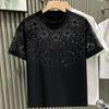 Summer T-shirt for Men Clothing Round Neck Casual T-shirt Fashion High Street Men's Summer Short Sleeves