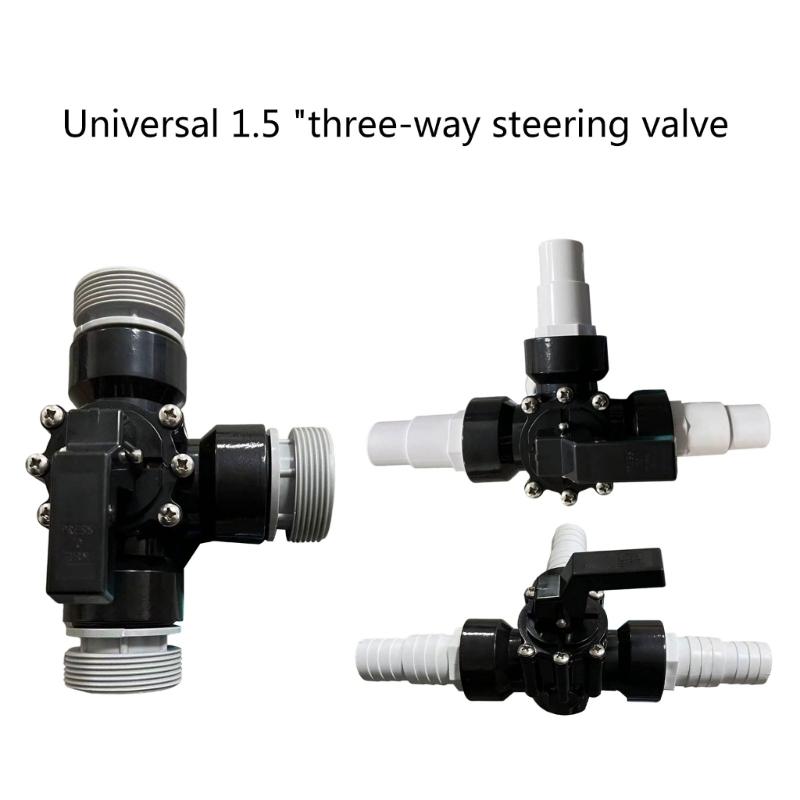 Efficient Three Way Pool Connector Diverter Valves Swimming Pool Hoses Connection Pool Accessories Pool Maintenance Kit