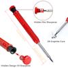 Solid Carpenter Pencil Set Deep Hole Marking Tool Pen Built In Pencil Sharpener Carpenter Lead Core Automatic Pencil Drawing Pen