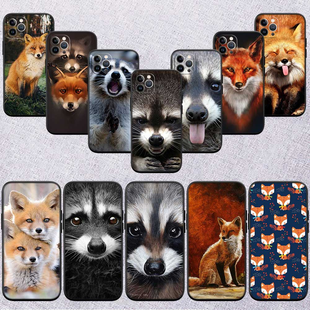 UP4 Animal Raccoon Fox New High-End Shell Phone Case for Xiaomi Poco C40 C50 C51 C55 C65 C71 C75 F3 F5 F6 F7 M2 M3 Pro Ultra