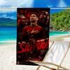 Man United Soccer Action Beach Towel - Soft, Absorbent Microfiber, Lightweight, Ideal for The Beach, Parties, Travel, Camping fan gifts