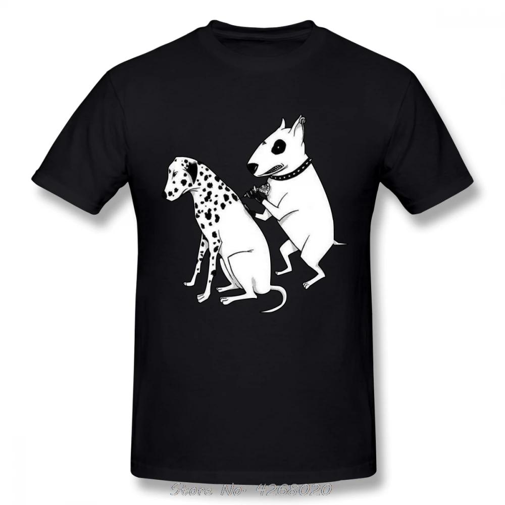 Cartoon Pittbul Tattooing T-Shirt Men Graphic T Shirt  Tshirt Funny Men's Clothing Oversized Unisex Tops Streetwear
