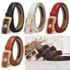 Vintage Casual Pants Bands Ladies Dress Belts Genuine Leather Belt Automatic Buckle Waistband