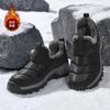 Модные зимние мужские кроссовки, теплые меховые сапоги Ankel, плюшевые мужские зимние сапоги, обувь больших размеров для пар, нескользящие сапоги, повседневная мужская обувь