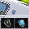 FCM5   3D Metal Shield Car Badge Sticker Body Side Decorative Modified Decal Luxury For Mercedes Benz C E S Class GLA GLC GLB GLE GLS