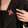 Flying Horse Brooch Zinc Alloy Enamel Horse Lapel Pin Sweater Cardigan Coat Business Suit Decoration Men Women Clothing Accessories