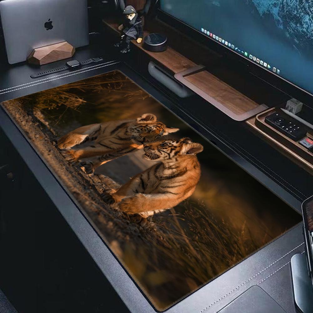 Коврик для мыши Lion Tiger Большой Коврик для мыши для ПК Компьютерных Игр Коврики для стола Клавиатуры Резиновый Противоскользящий Коврик для мыши 40x90 30x80 СМ
