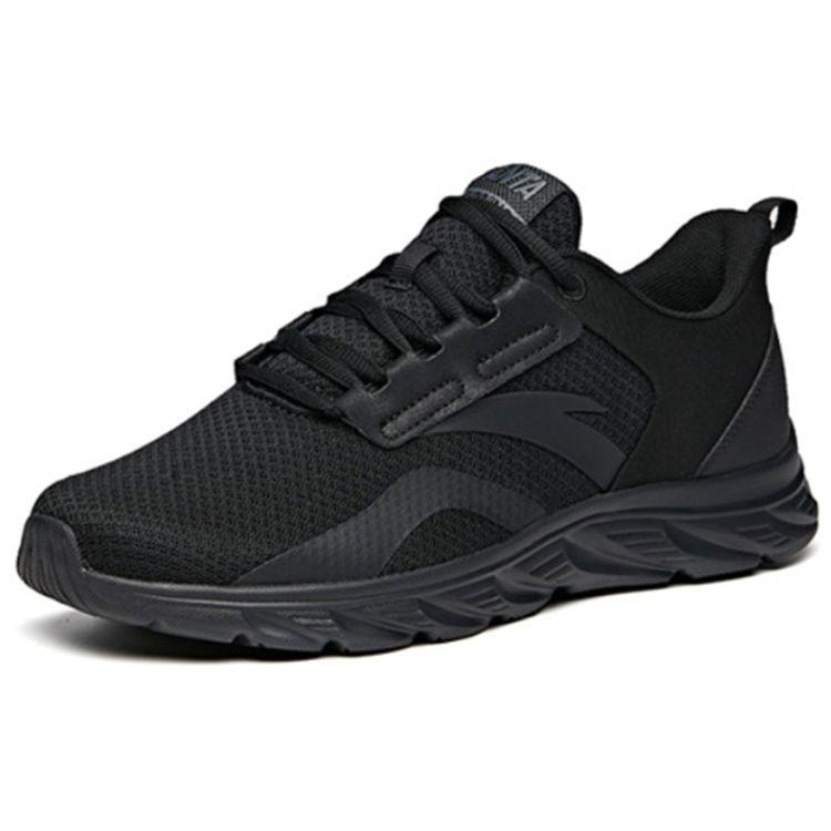 Anta Comfortable Shock Absorbing Non-Slip Durable Low-Top Running Shoes Men Sneaker Black 912145523-1