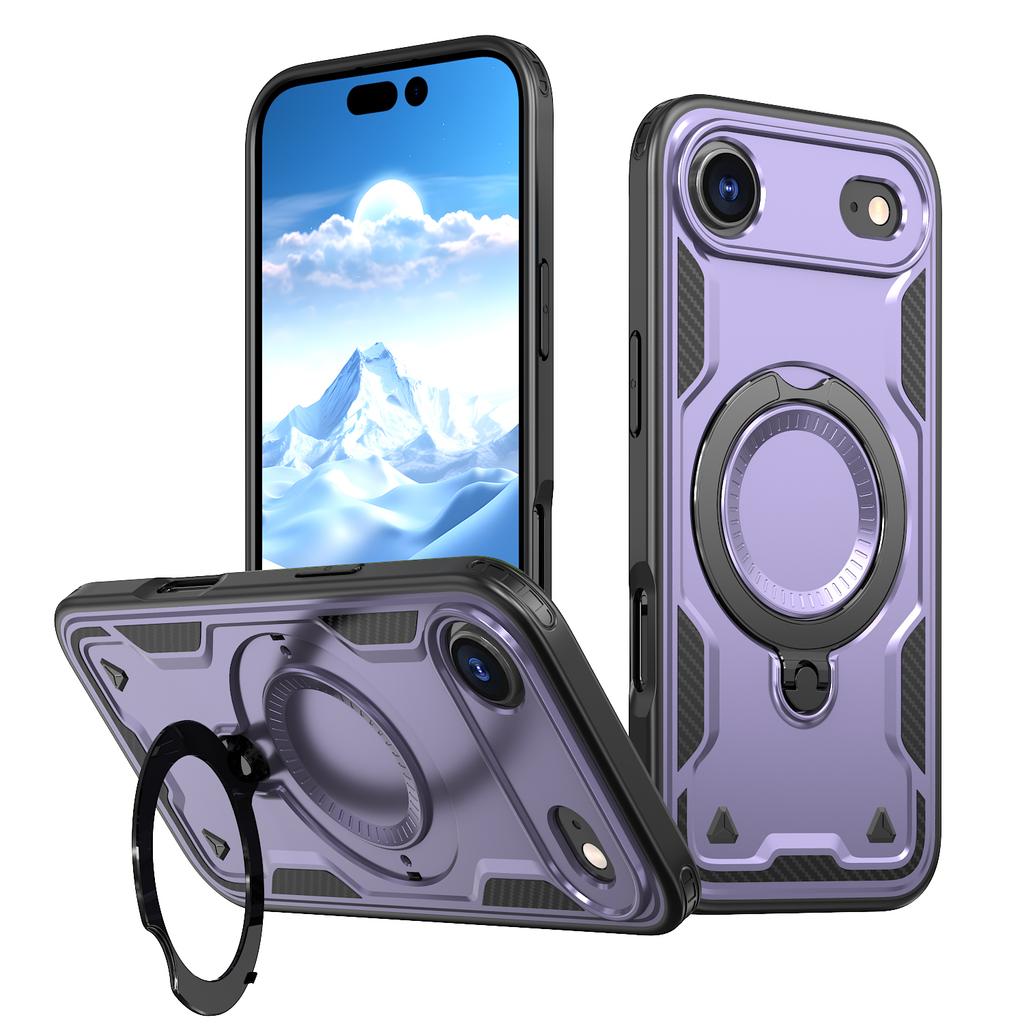 Противоударный чехол Rugged Armor для подставки MagSafe для iPhone 17 Air 16 15 14 13 12 Pro Max 11 XR Plus 16E 17Pro Магнитный держатель Чехол для телефона