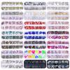 12 Grids/Box Crystal Nail Art Rhinestones Glass SS4-SS16 Shiny Flatback Diamond Gems DIY Nail Supplies Accessoires Ongles