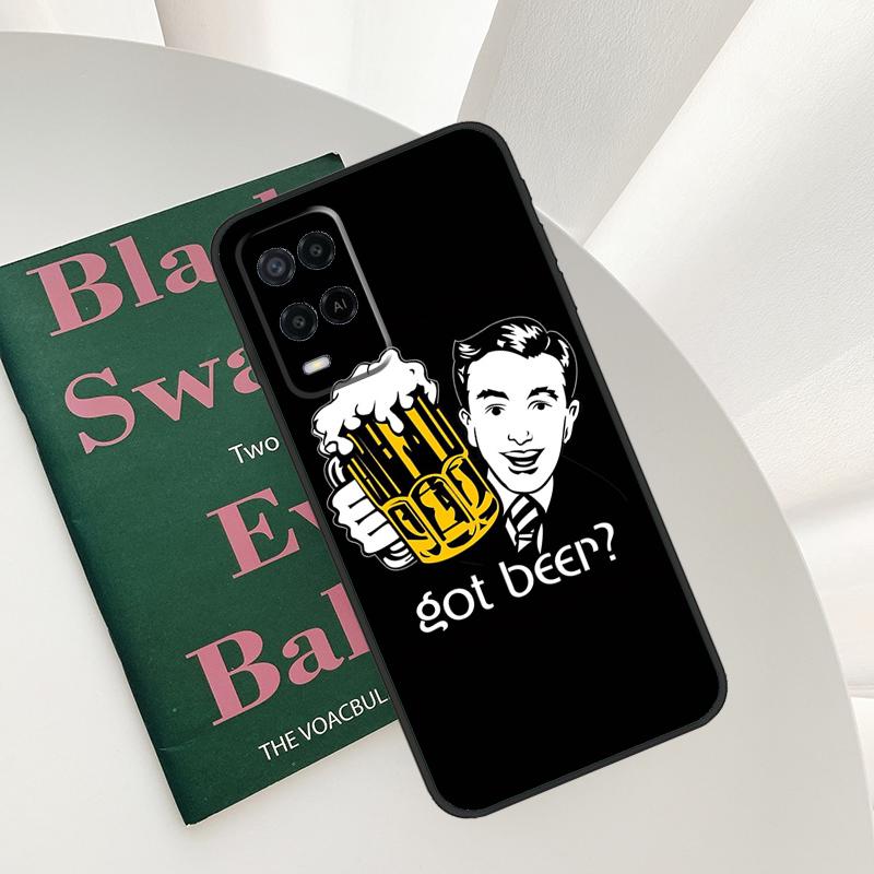 Beer Case For Oppo A58 A78 A98 A15 A16 A17 A52 A72 A76 A96 A54 A74 A94 A57 A77 A54S A57S Cover