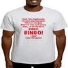 CafePress Дурацкое Бинго Футболка Мужская 100% Хлопок, Классическая Графическая Светлая Футболка