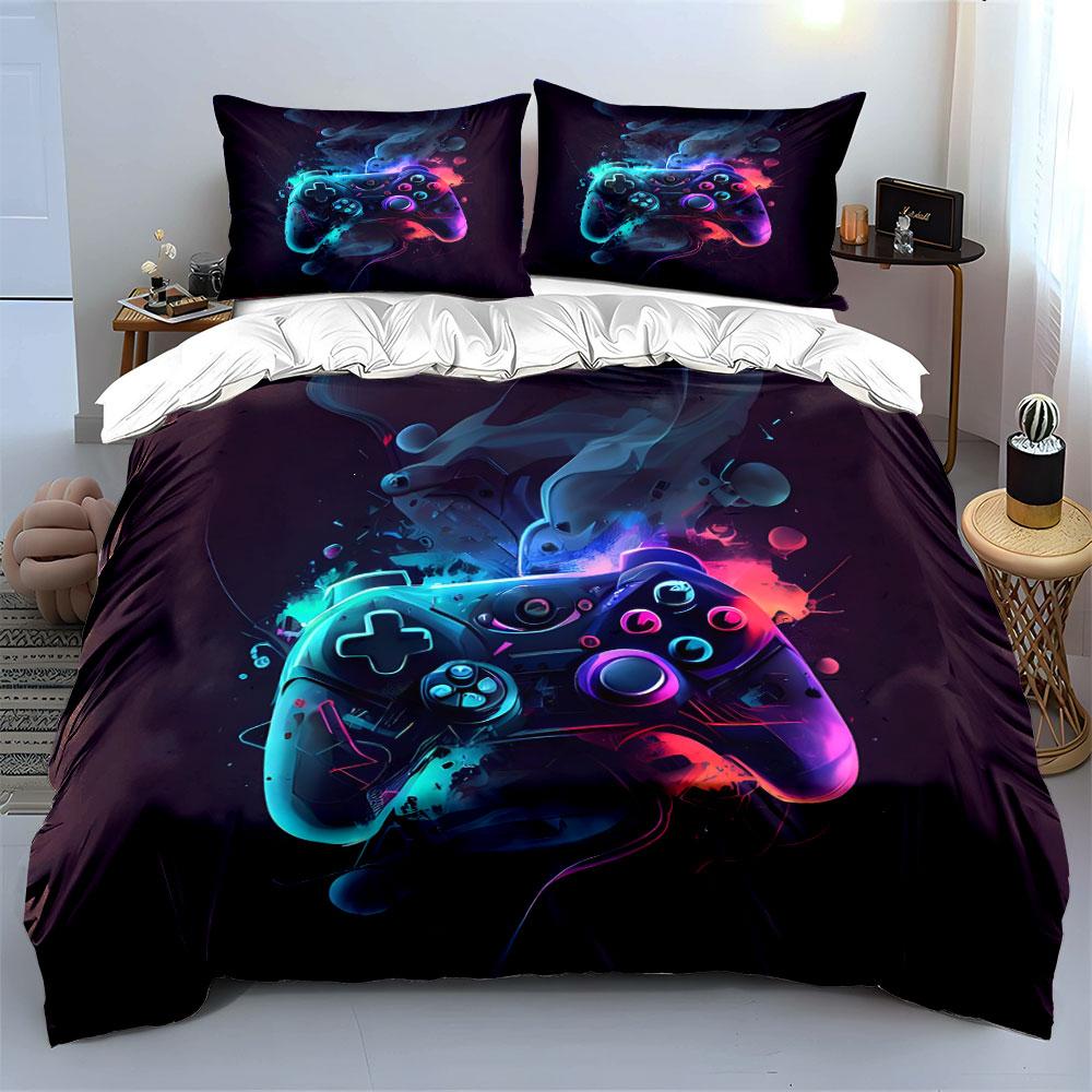 "Gaming Controller Bedding Set" Bedding Duvet Cover Set Duvet Cover Pillowcases (1 * Duvet Cover 2 * Pillowcases, without duvet insert)
