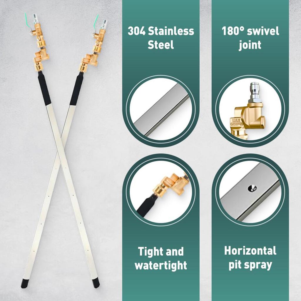 Car Water Tank Non Dismantling Cleaning Tool, Heavy-duty Truck Condenser Radiator Dual-use Blowing Water Tank Cleaning