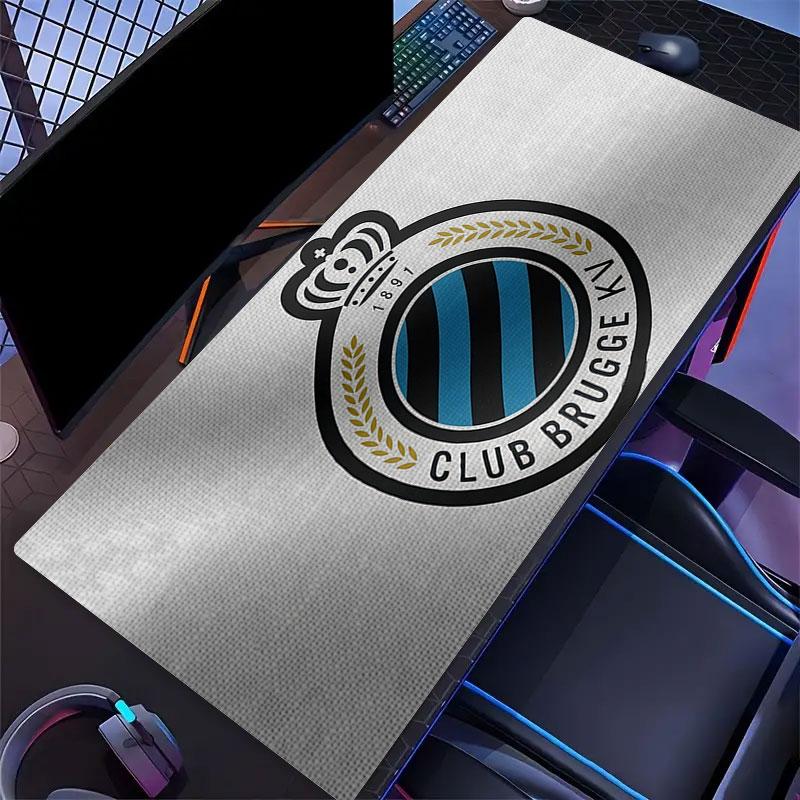Коврик для мыши Club Brugge KV, Большой игровой коврик для стола, Нескользящий XXL коврик для мыши для ноутбука и планшета, Игровой коврик для мини-ПК со прошитыми краями