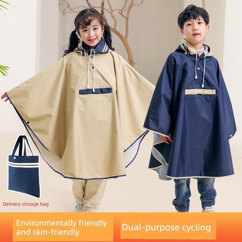 Kids Raincoat for Boys Japanese-Style Lightweight Cape for Primary School Students Poncho for Girls Aged Child Cloak and 8