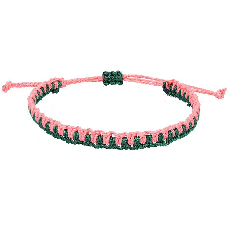 Colorful Woven Rope String Bracelet Boho Yoga Handmade Chic Friendship Bracelet for Men Women Child Lucky