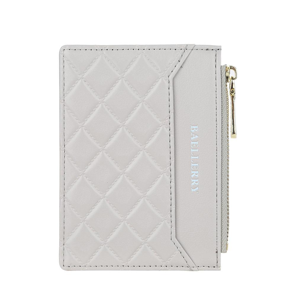 Baellerry Женские модные кошельки на молнии ярких цветов, тонкий держатель для карт, кошелек из искусственной кожи