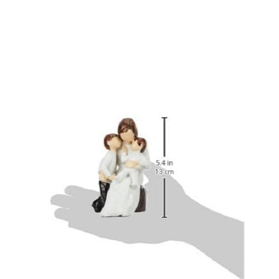 Красивая расписанная вручную статуя матери и ребенка из смолы (Пакет из 1), Люди, Белые