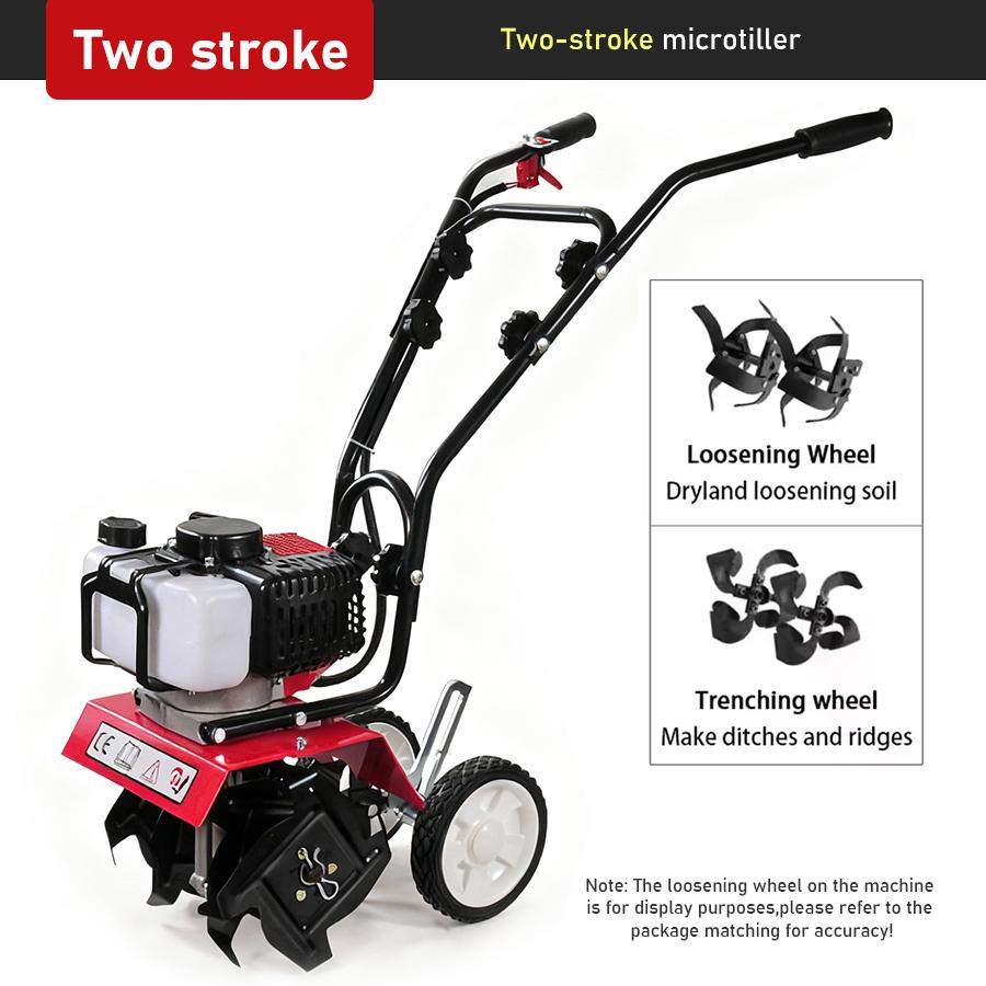 Бензиновый микрокультиватор Сельскохозяйственные садовые инструменты Компактный многофункциональный ротационный культиватор Техника Фермерское почвообрабатывающее оборудование