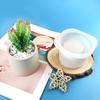 Flower Pot Silicone Mold Diy Large Concrete Cement Pot Mold Square Epoxy Resin Molds Holder  Epoxy Clay Mould