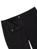 WIDEANGLE To Essential Slit Point Bootcut Pants L_Black