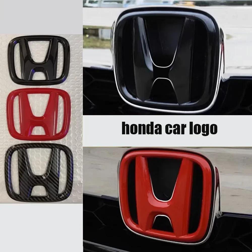 AQF1 Car Modification Suitable for Honda 10th Accord/Civic Black Red Front Logo Covered Rear Logo Steering Wheel Modification Decor
