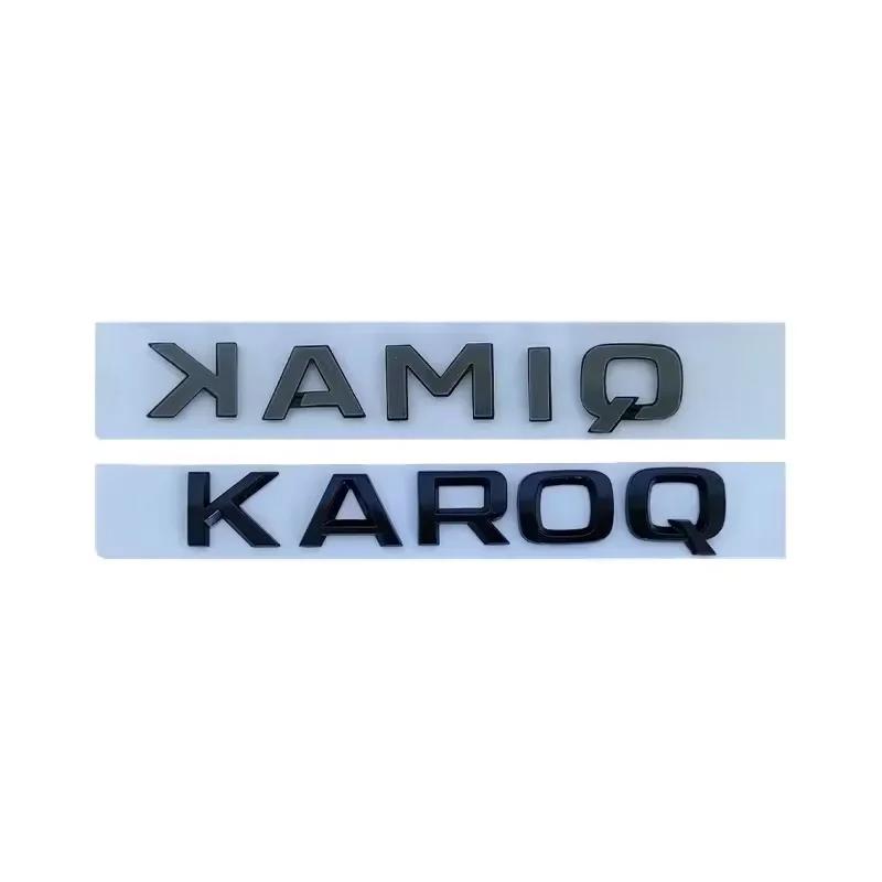 ABS Car Rear Trunk Badge Sticker for Skoda Models - Octavia Kodiaq Karoq Superb Rapid Fabia Kamiq Yeti 4x4 Letter Logo Emblem ulsh63