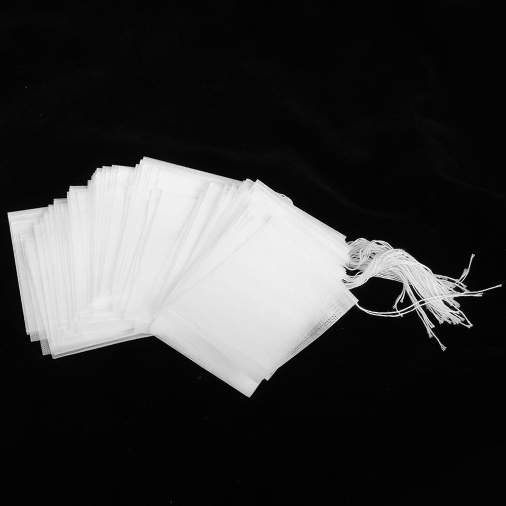 100Pcs Set Disposable Tea Filter Bags Corn Fiber Tea Strainer Tea Bags Loose Leaf Tea