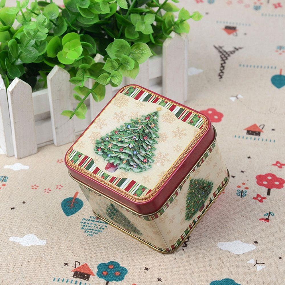 Christmas Ornaments Tin Box Gift Box Storage Box Candy Box Christmas Supplies Christmas Decorations
