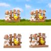 Cartoon Fence Cute Duck Dog Mini Model Ornament For Home And Decoration Garden