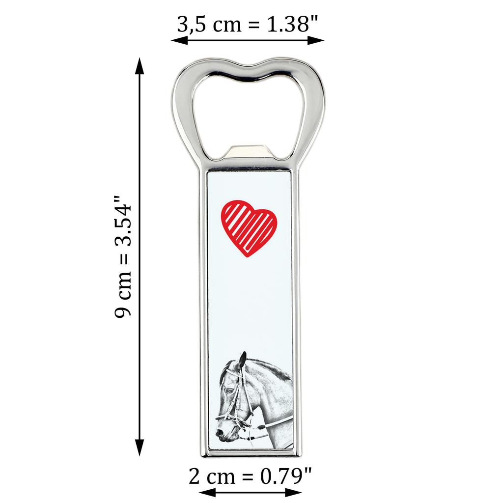 Paso Fino – Bottle opener with a horse, personalized fridge magnet bottle opener | Art-Dog