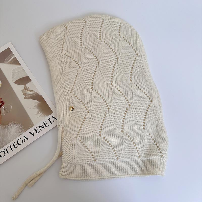 Женская зимняя мягкая шапка-бини, худи, балаклава, шарф с капюшоном - Термальная маска для лица и гетра для шеи, эластичная, регулируемая застежка на шнурке, ветрозащитная