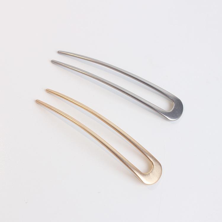 U-shaped Hairpin Iron Plate Hair Tool Hair Styling Tool Hairpin Fashion Plate Hair Head Jewelry Hairpin