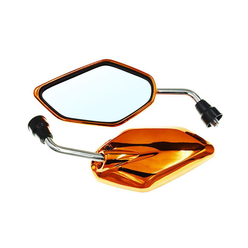 Motorcycle Mirrors, Universal M8 Motorcycle Rear View Side Mirrors With Adjustable Viewing Angle, Handlebar Mounting, Fits For Bike, Scooter, ATV, UTV