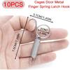 10pcs Spring Latch Hook for Cat, Bird, Rabbit Cages, Compatible with Large Bird, Parrot, Cat