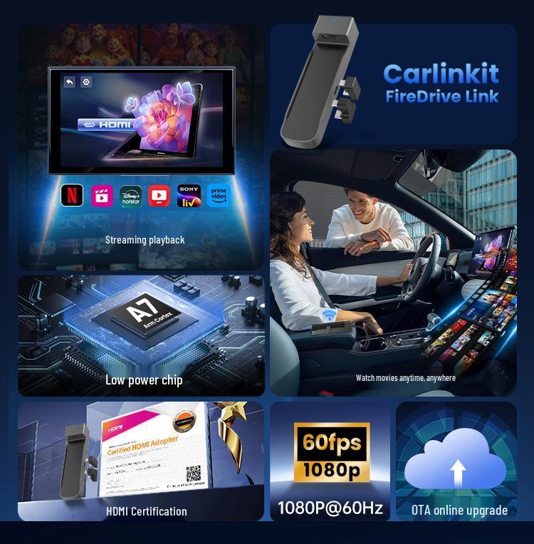 Carlinkit Проводной CarPlay HDMI Конвертер для Fire TV Stick