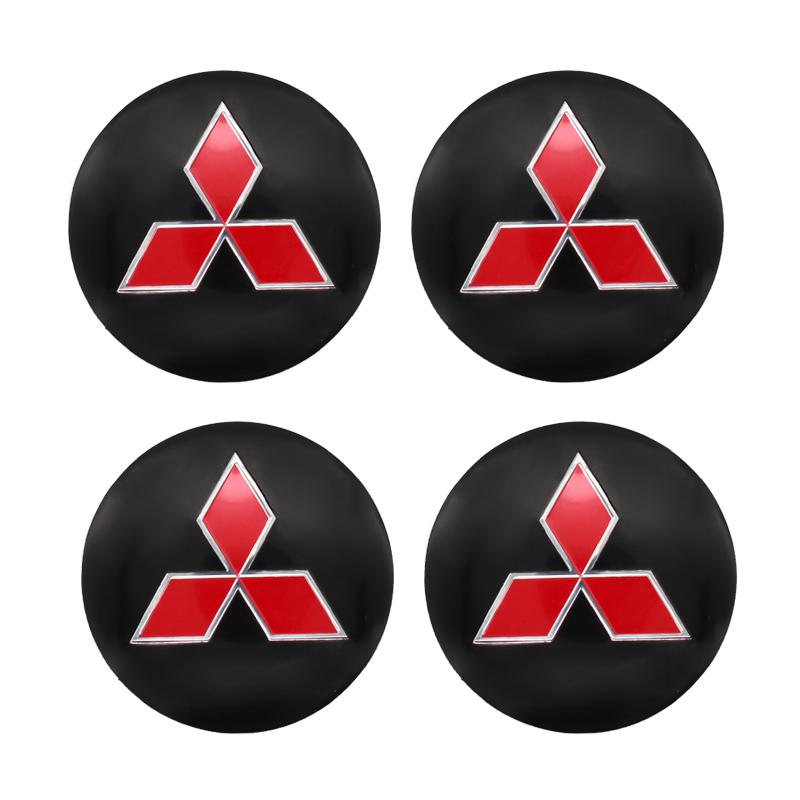 4pcs 56mm 60mm Car Wheel Center Caps Hub Car Rims Cover Hubcap For Mitsubishi 9 X ASX L200 Colt Outlander Pajero Lancer Eclipse