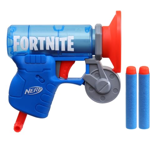 Hasbro Nerf Fortnite Microshot Микро-захват Мини-бластер, стреляющий дротиками, с дизайном снаряжения «Захват» из Fortnite и 2 официальными дротиками Nerf Elite
