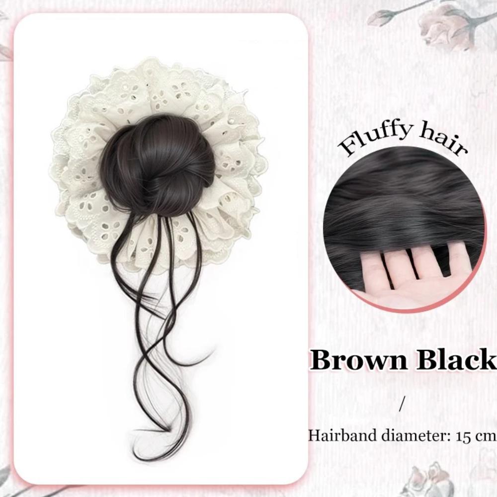 Кружевная резинка для волос парик синтетический парик повязка на голову новая веревка для волос накладка для волос женщины