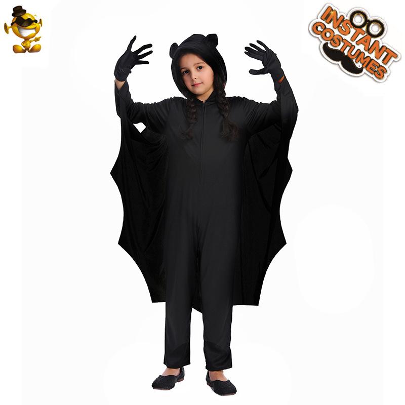 Halloween children's black bat onesie stage costume, Halloween ghost party costume
