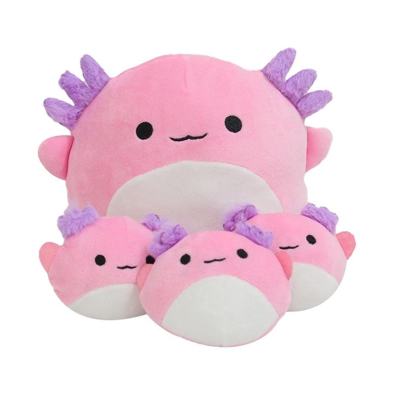 Squishmallow Розовый Аксолотль Джек Салли Корова плюшевая плюшевая кукла для матери и ребенка, Рождественская кукла, хлопковая набивка
