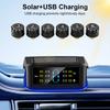 Система контроля давления в шинах TPMS для грузовиков и автодомов, 6 внешних датчиков, цифровой ЖК-дисплей, система мониторинга со световым индикатором, предупреждение, сигнализация безопасности, солнечная TPMS