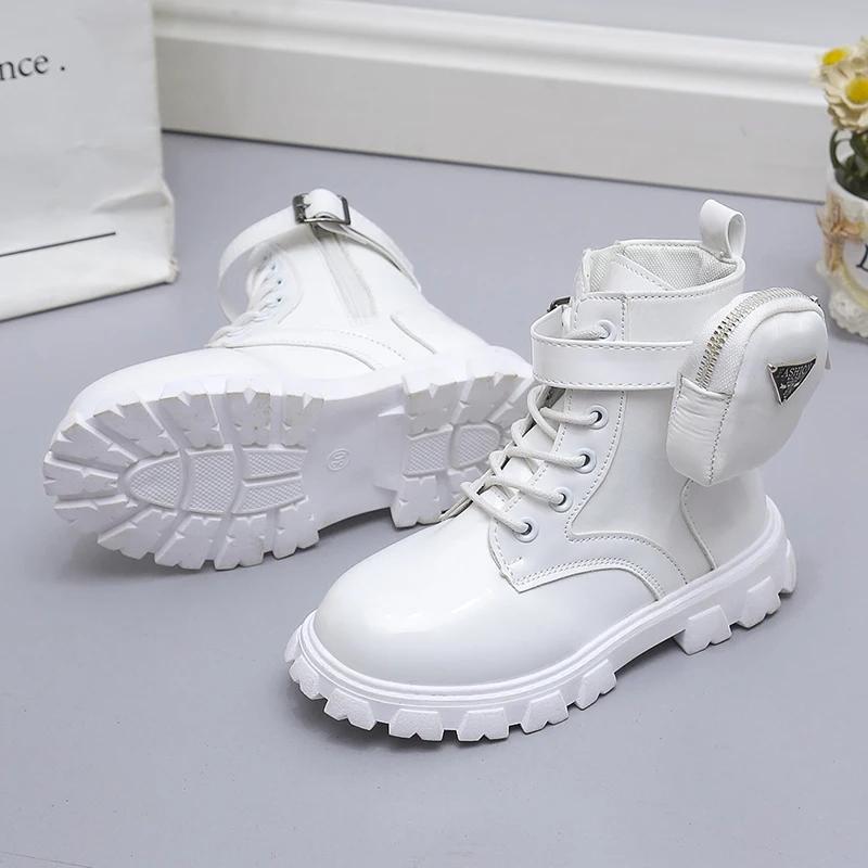 Новые женские мотоциклетные ботильоны на танкетке, женские ботинки на шнуровке на платформе, черные кожаные оксфорды, женские ботинки, женская сумка